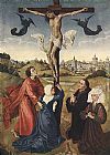 Panel Canvas Paintings - Crucifixion Triptych central panel